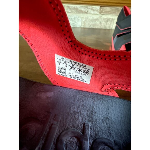 Adidas Womens Black & Pink Adjustable Sandals With Velcro Straps Size 7 - Picture 6 of 16